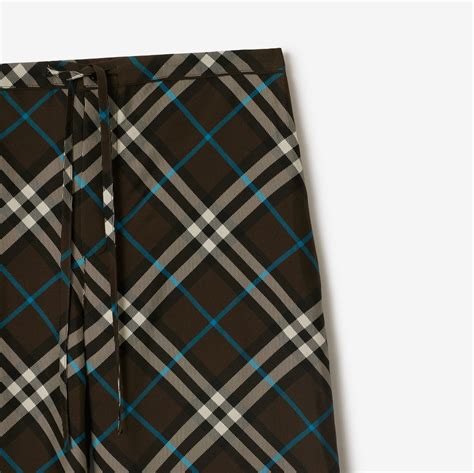 replica burberry pajama pants|Check Silk Pyjama Trousers in Snug .